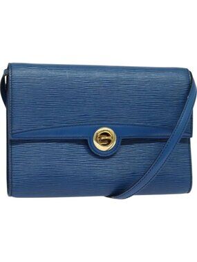 LOUIS VUITTON Epi Pochette Arche Shoulder Bag Blue M52575